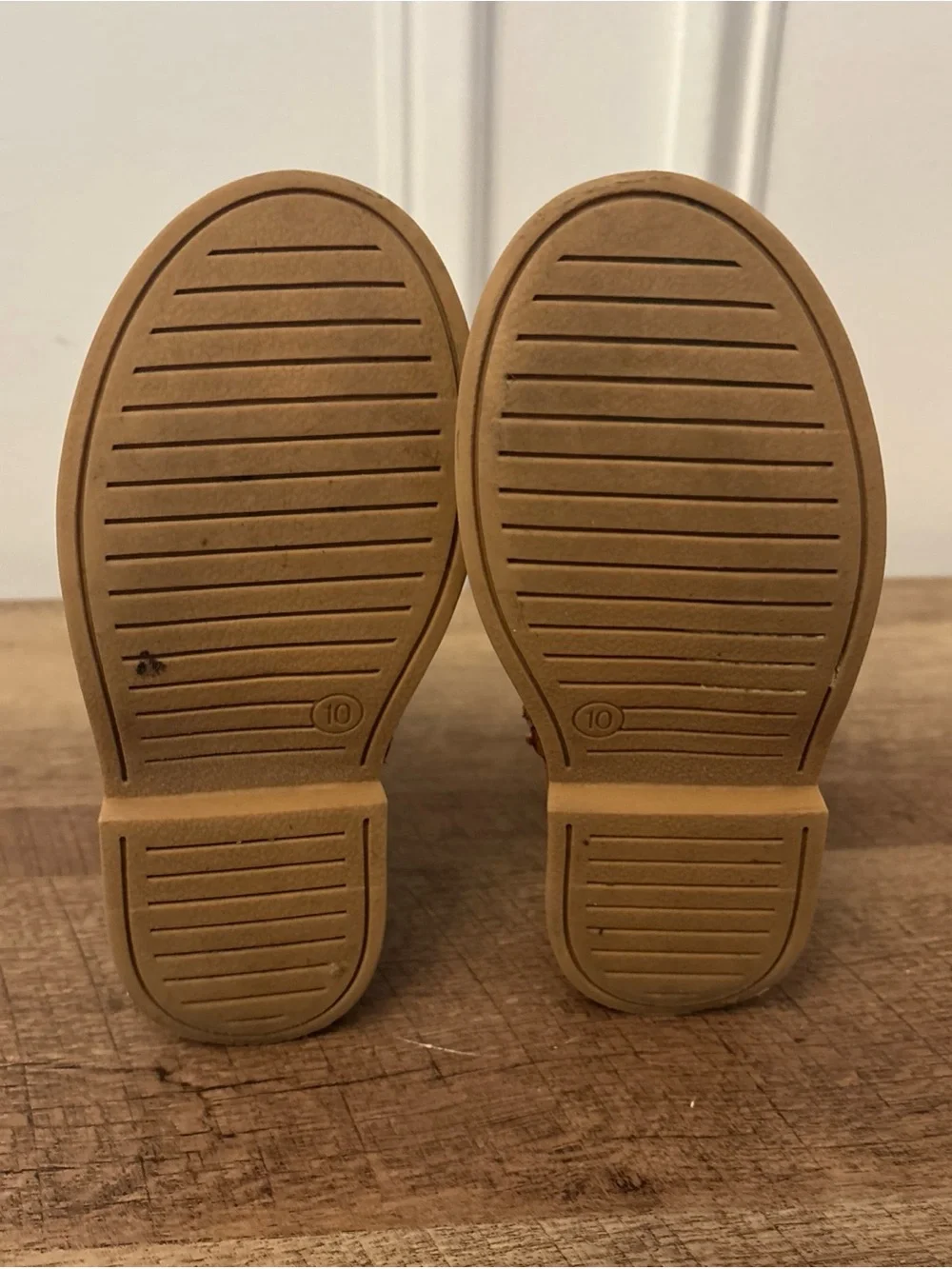 Cat & Jack Tan Suede Kids Zip Boots